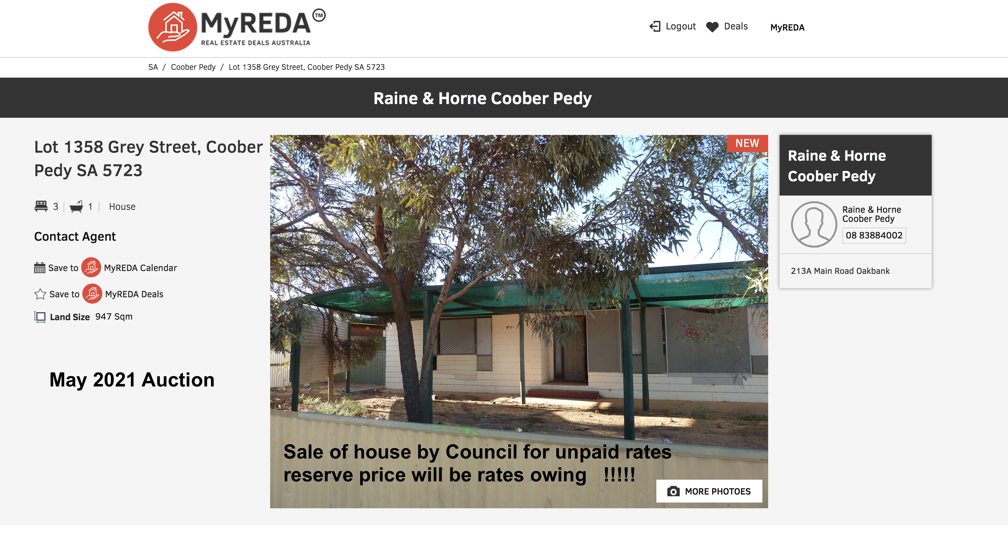 Raine & Horne Coober Pedy